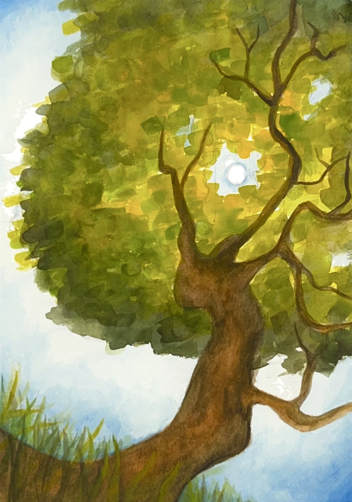 Untitled, watercolor, 9 x 6.5 inches, ©2025