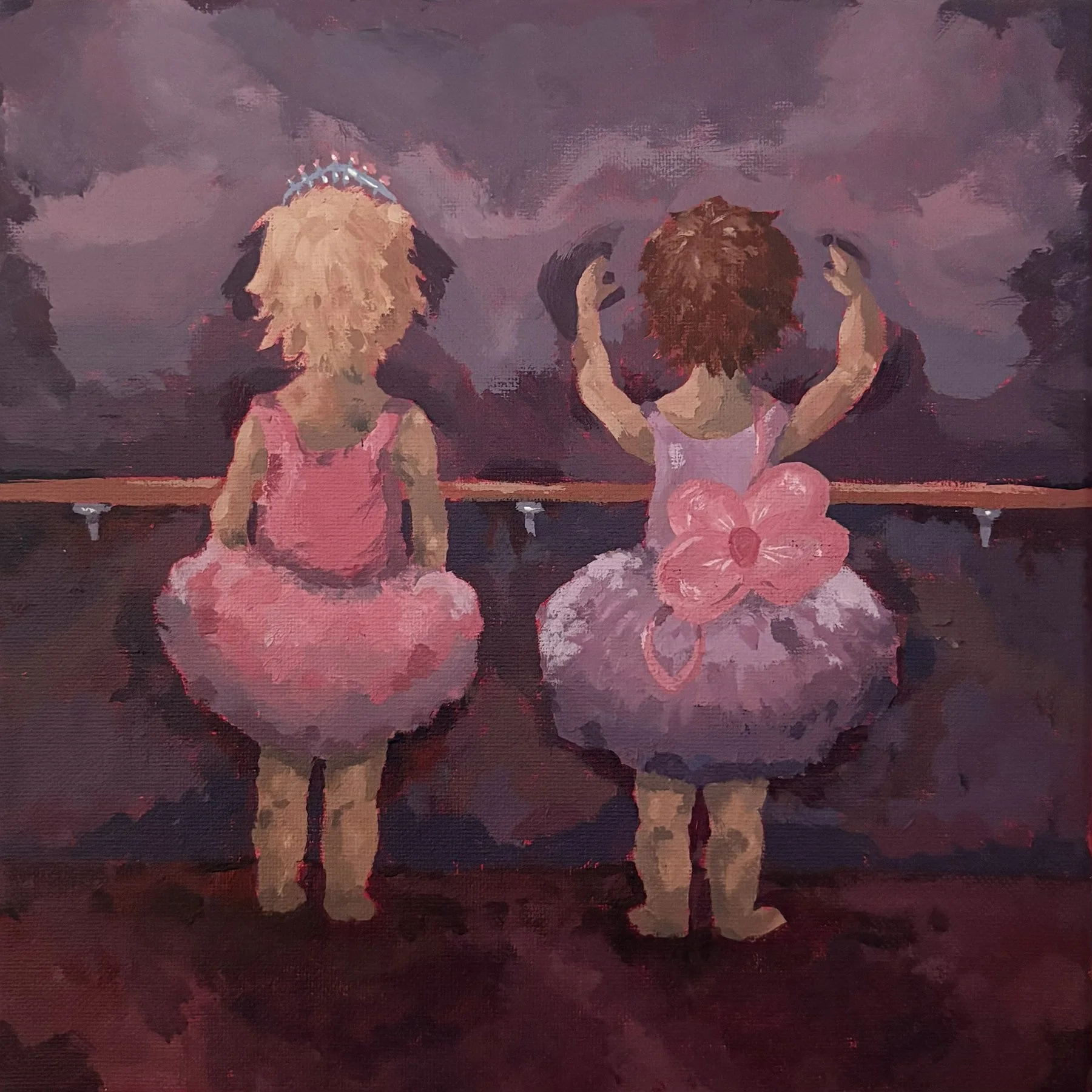  Princess, acrylic on canvas, 10×10 inches, ©2026 