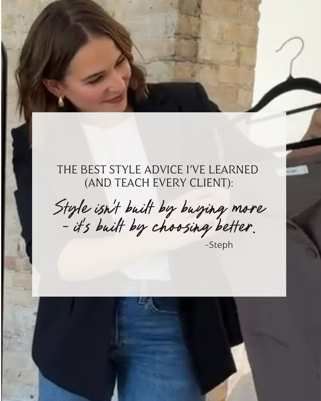 Style isn&rsquo;t built by buying more &mdash;it&rsquo;s built by choosing better.And choosing better gets a whole lot easier when you&rsquo;re not doing it alone.

Here&rsquo;s the truth:

Most women aren&rsquo;t lacking clothes. They&rsquo;re lacki