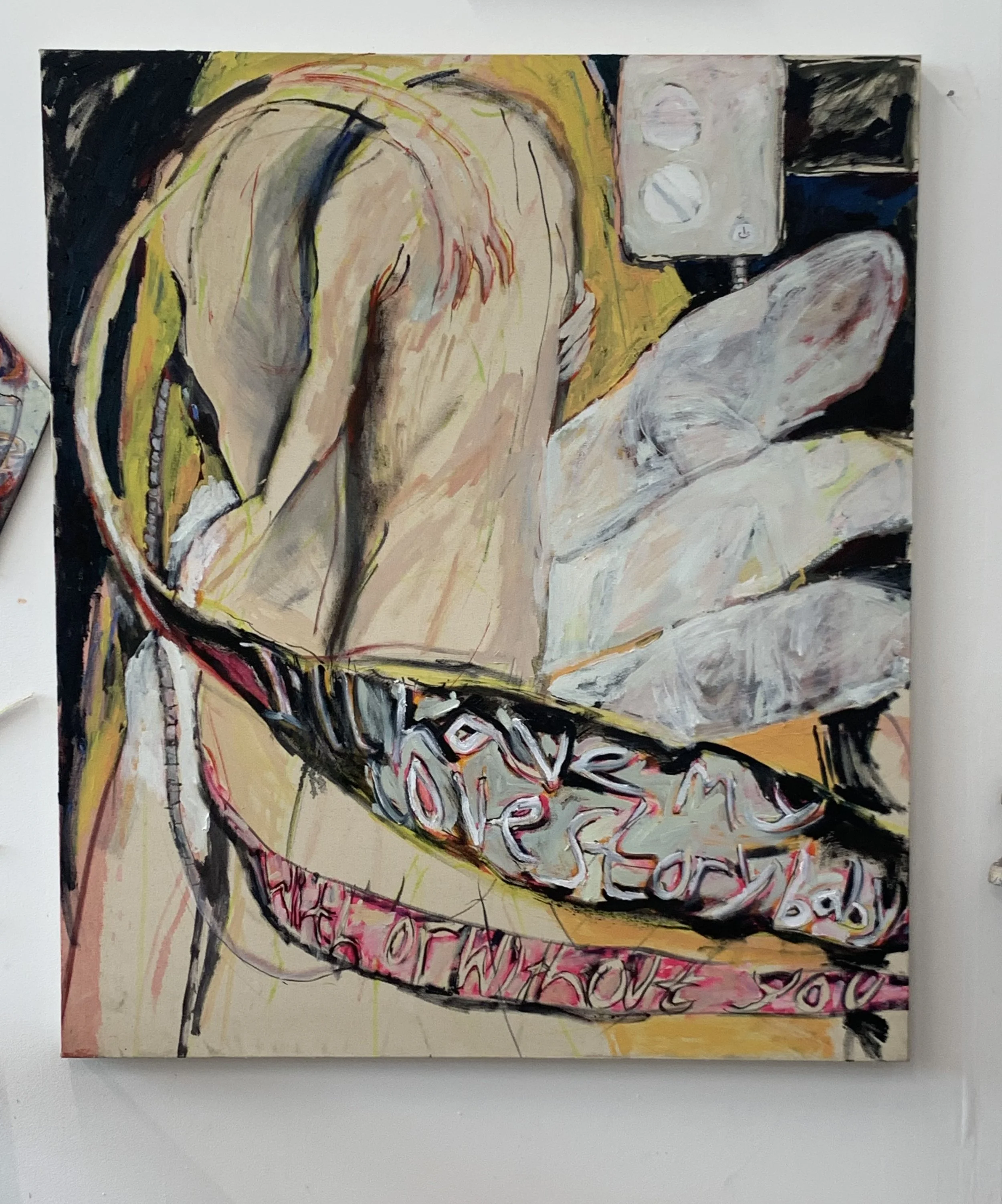 With Or Without You. Oil on canvas, 2025.