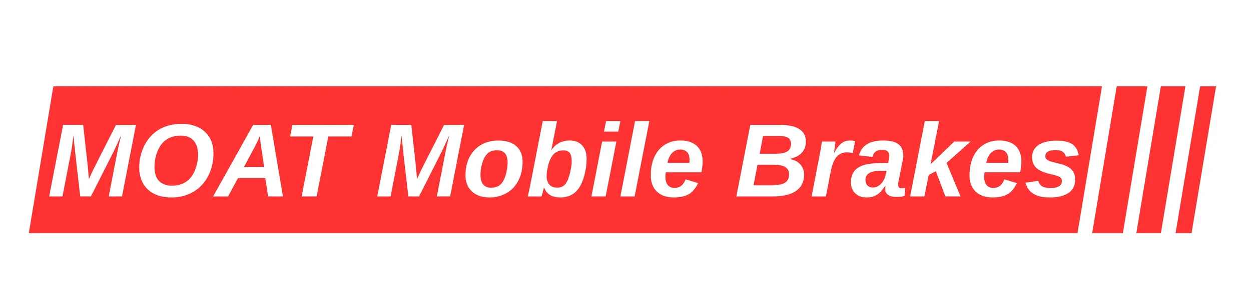 Moat Mobile Brakes Logo, a mobile brake and light auto repair company in Cobb County Georgia.