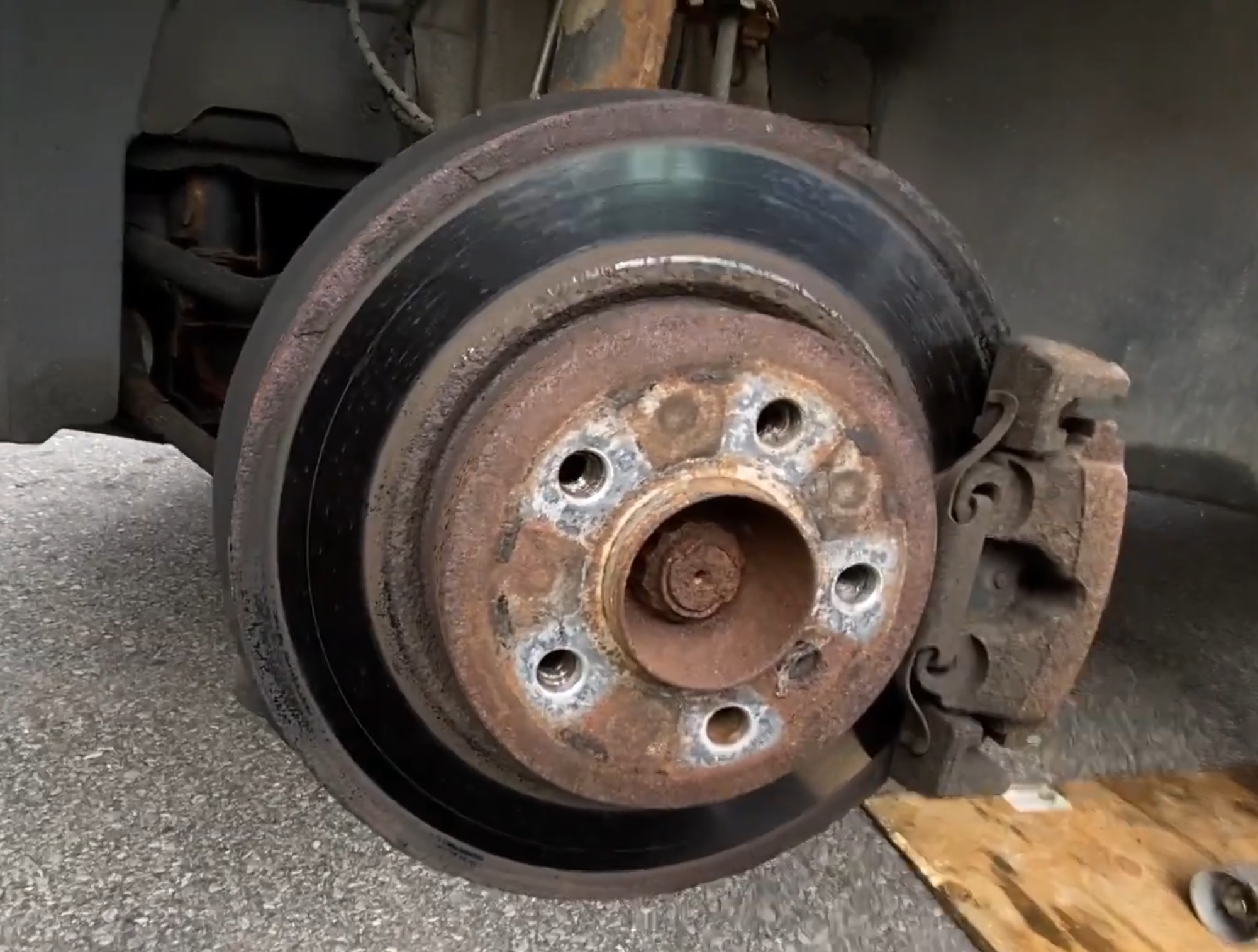 Moat Mobile Brakes Changing Pads And Rotors At Kennesaw State University Georgia