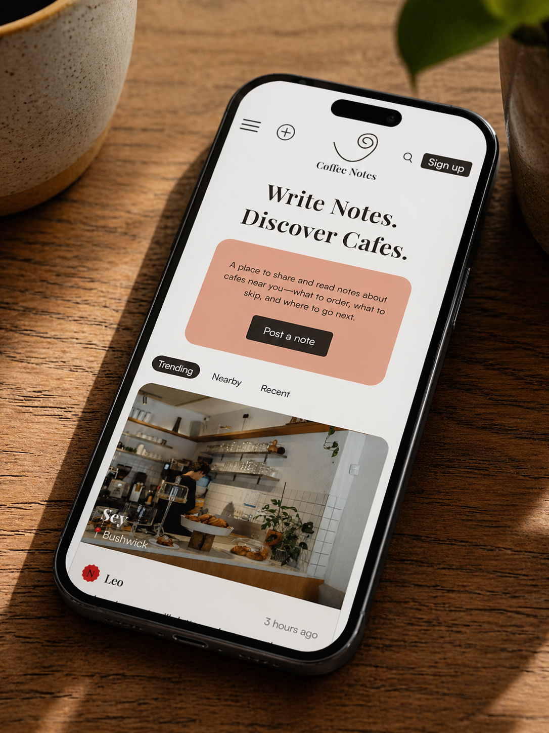 Coffee Notes - Case Study