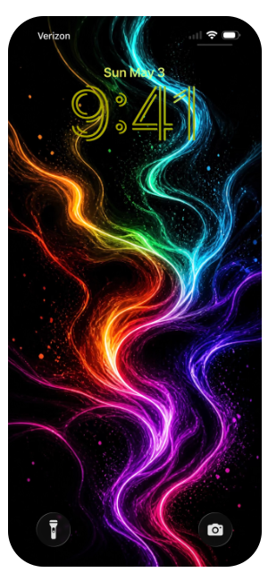 neon AMOLED oled wallpaper for iphone