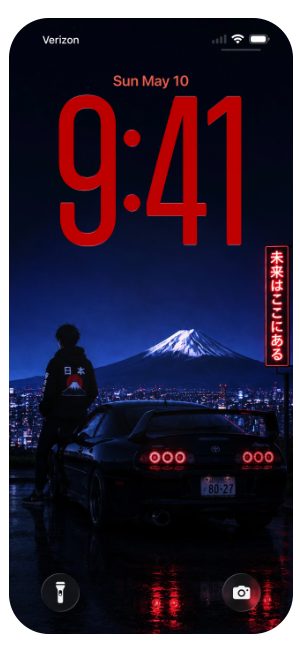 cyber punk anime car 4k oled wallpaper for iPhone and android
