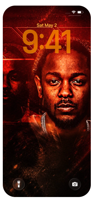 a wallpaper lock screen kendrick Lamar oled iphone
