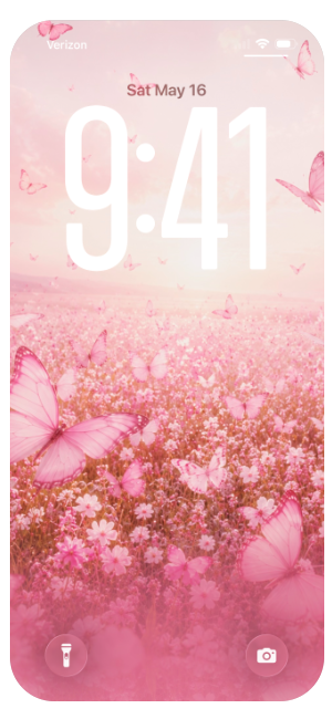 Field of Pink Butterflies
