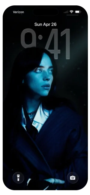 Billie Eilish 4k OLED Lock Screen Wallpaper Music Pop Black Dark