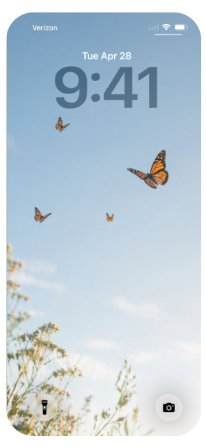 butterfly spring sky pretty flowers wallpaper background iPhone android iOS