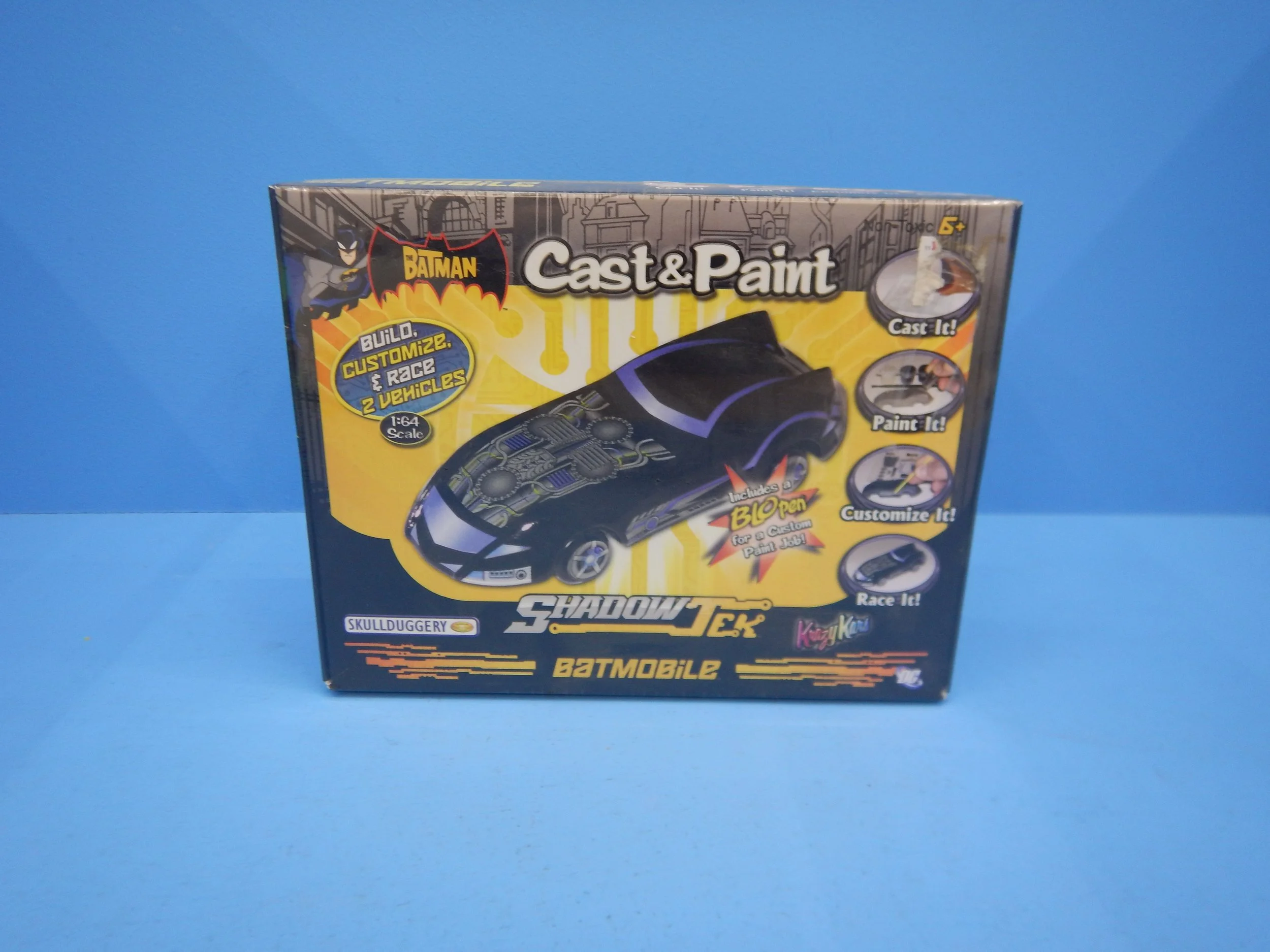 CAST AND PAINT BATMOBILE, 1/64TH, 07450