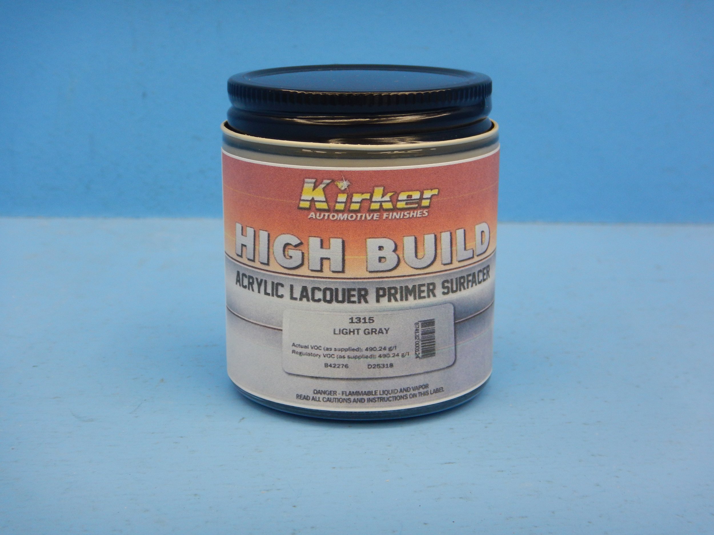MEDIUM GRAY LACQUER PRIMER/SURFACER (4 OZ), KIR1315