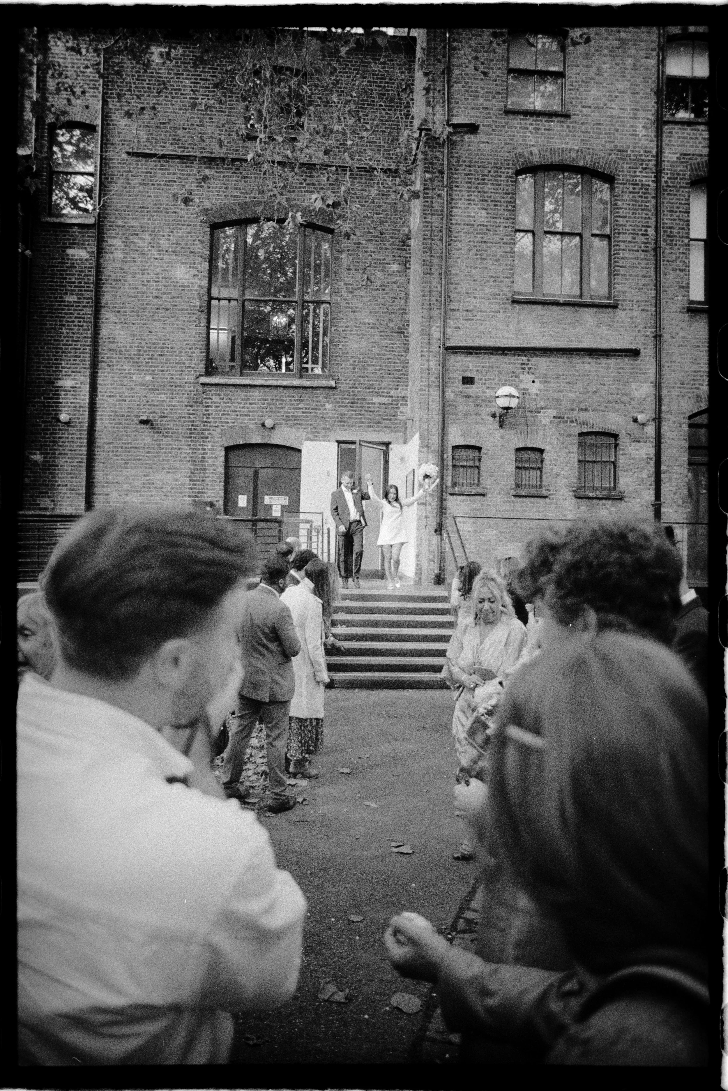 london wedding black and white film