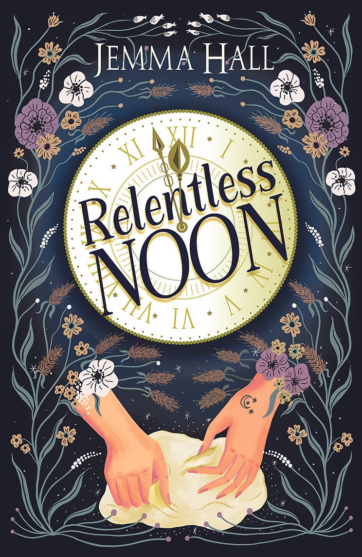 Gothic floral book cover illustration by illustrator Stephanie Hofmann