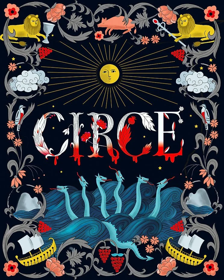 Circe book cover illustration by editorial illustrator Stephanie Hofmann