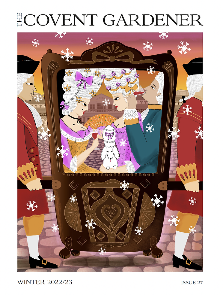 Historical lifestyle editorial magazine illustration by illustrator Stephanie Hofmann