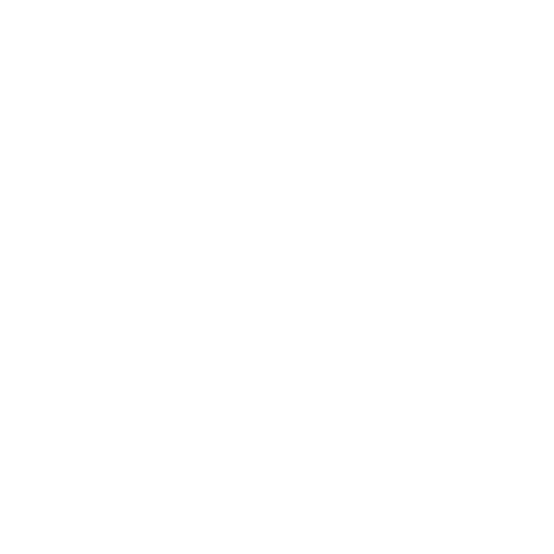 White outlined five-pointed star on black background.