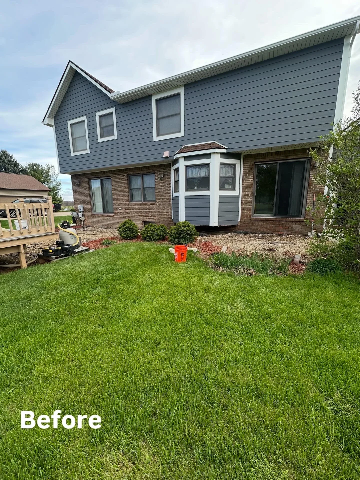 Custom Deck Michigan Before