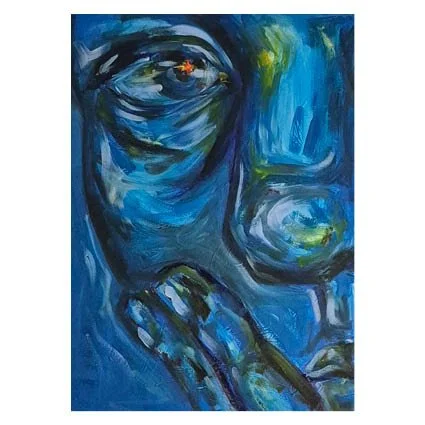 Gedanken schwimmen im Teich