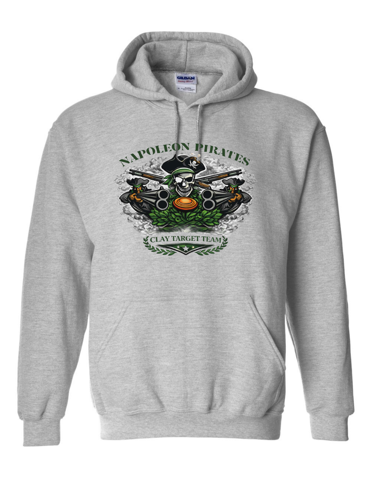 Heavyweight Hoodie (Gray)-Napoleon Clay Target Team