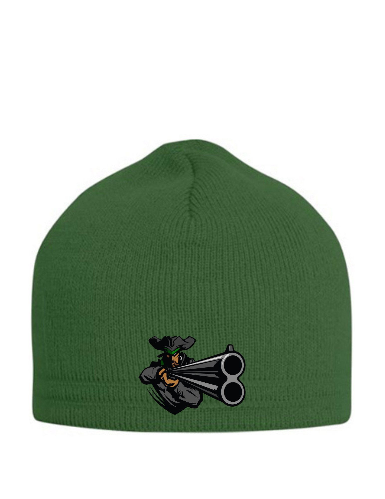 Knit Beanie (Solid Green)-Napoleon Clay Target Team