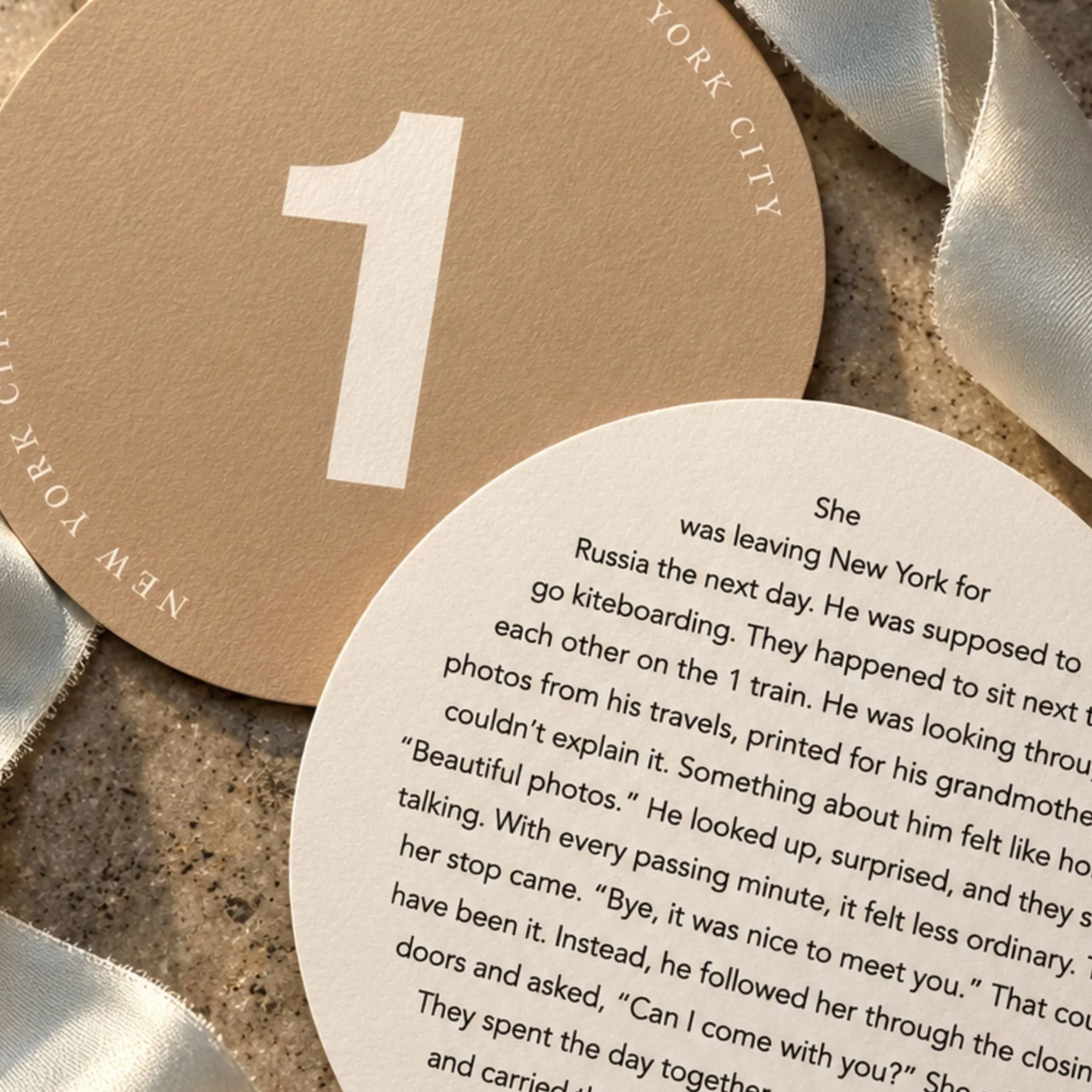 A detail I love from a wedding suite currently in the works.

They met on the subway.

So tucked into all of this beautiful paper is a small cutout vignette, inspired by the circle of the subway line that brought them together. Layered into the suite