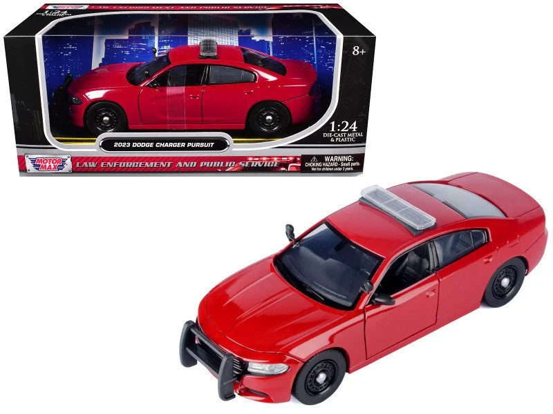 2023 Dodge Charger (Pursuit) 1/24 Scale Red