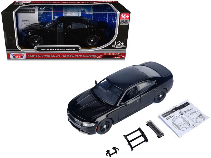 2023 Dodge Charger (Pursuit) 1/24 Scale Black