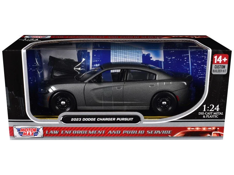 2023 Dodge Charger (Pursuit) 1/24 Scale Gray