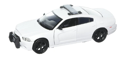 2011 Dodge Charger (Pursuit) 1/24 Scale White