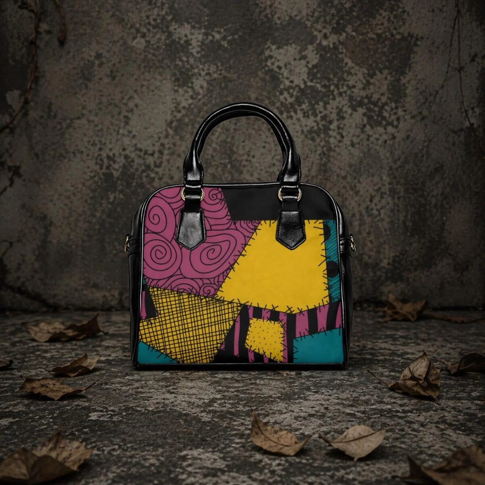 Sally Patchwork Shoulder Handbag