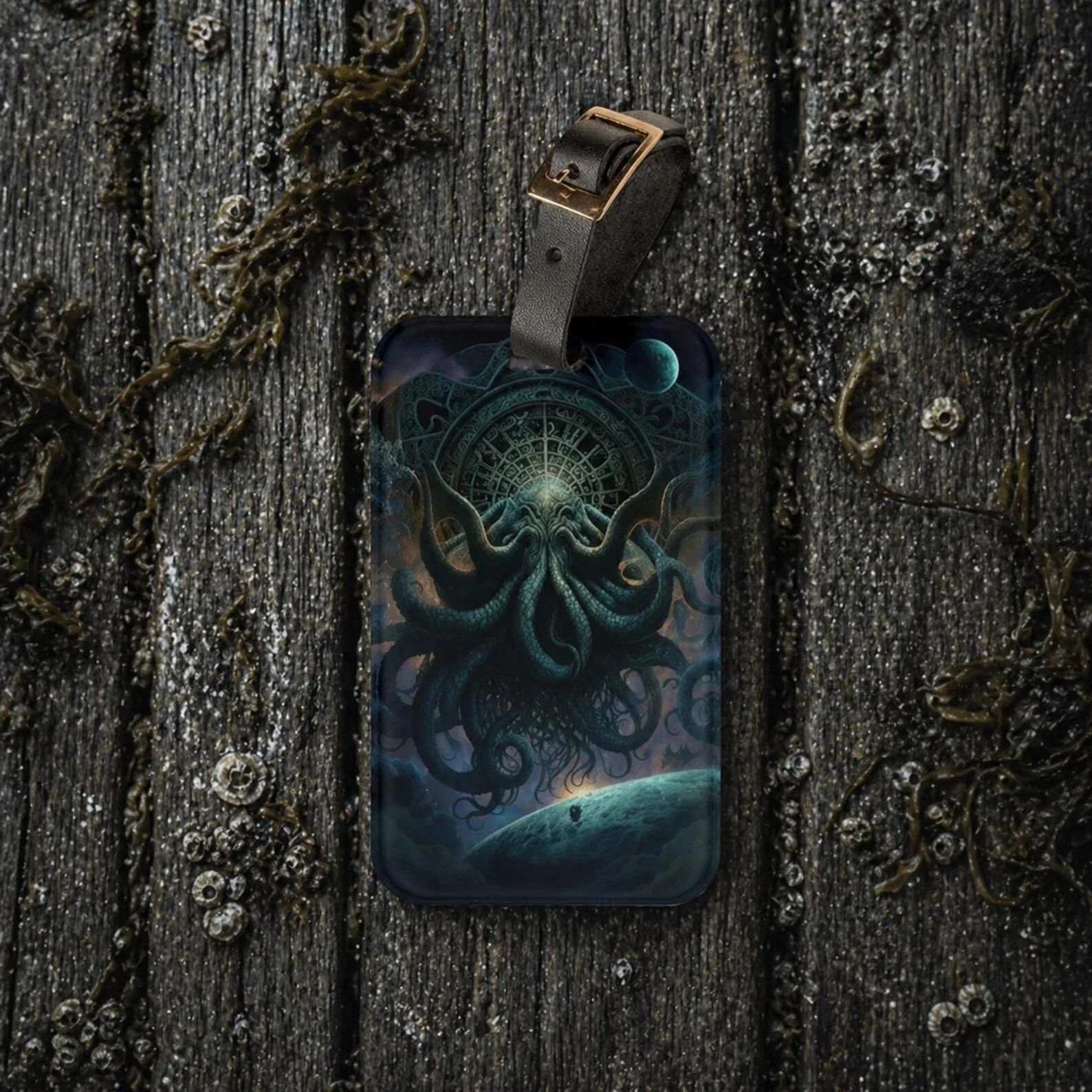 Cthulhu Inter- Dimensional Sci Fi Luggage Tag