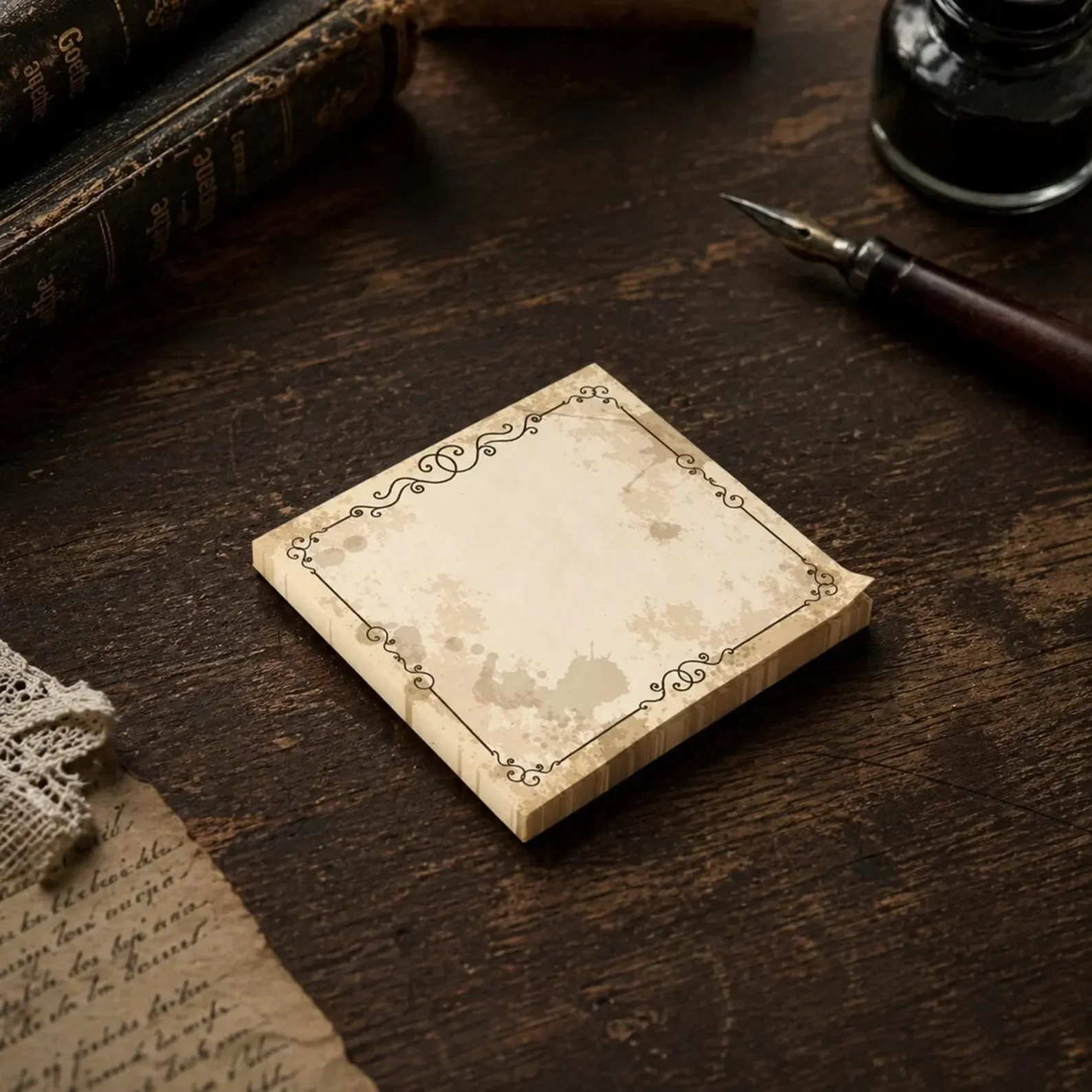Vintage Faded Pages Office Post-it® Sticky Note Pads
