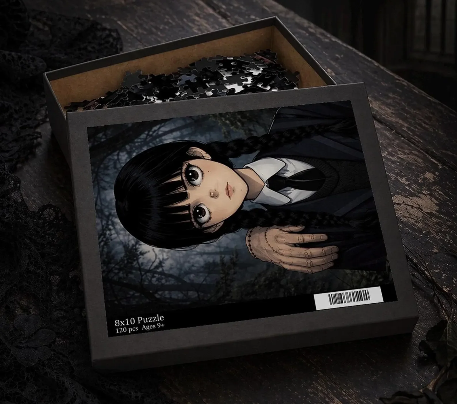 Wednesday and Thing Gothic Puzzle