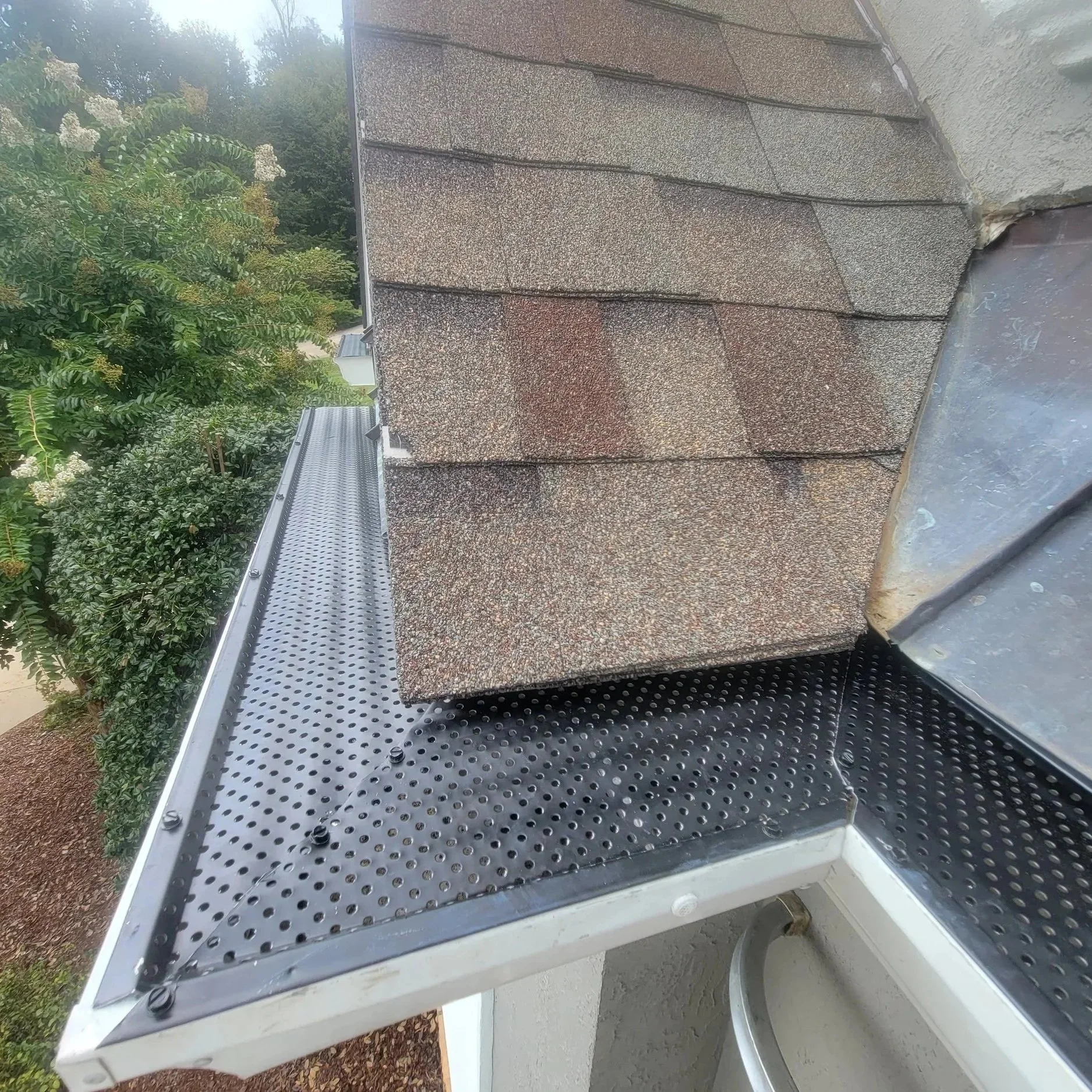 Armor Exteriors gutter guard system installed on a residential home in Upstate South Carolina.
