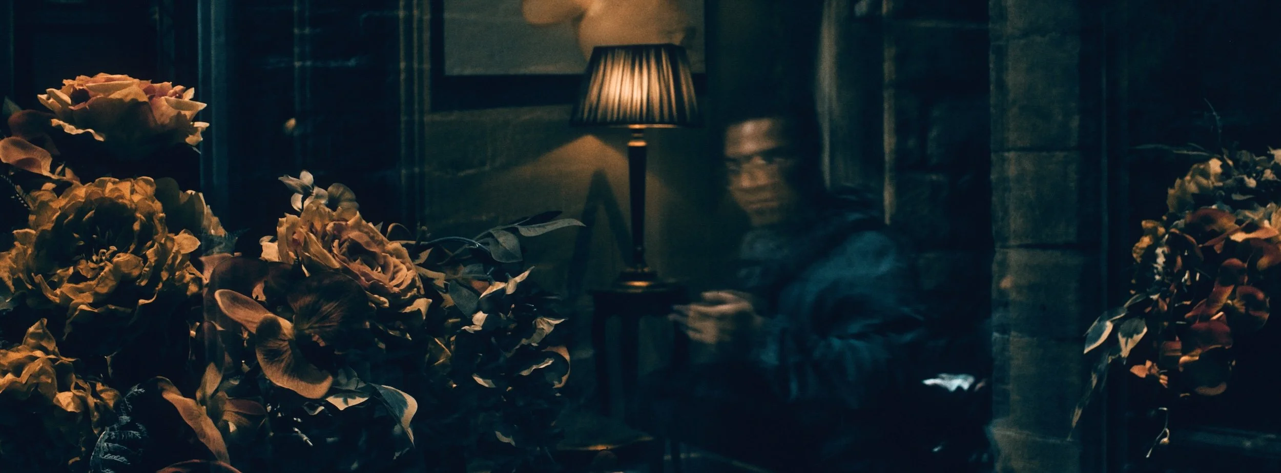 Street photograph, Florence 2024. 65x24 wide panoramic format.