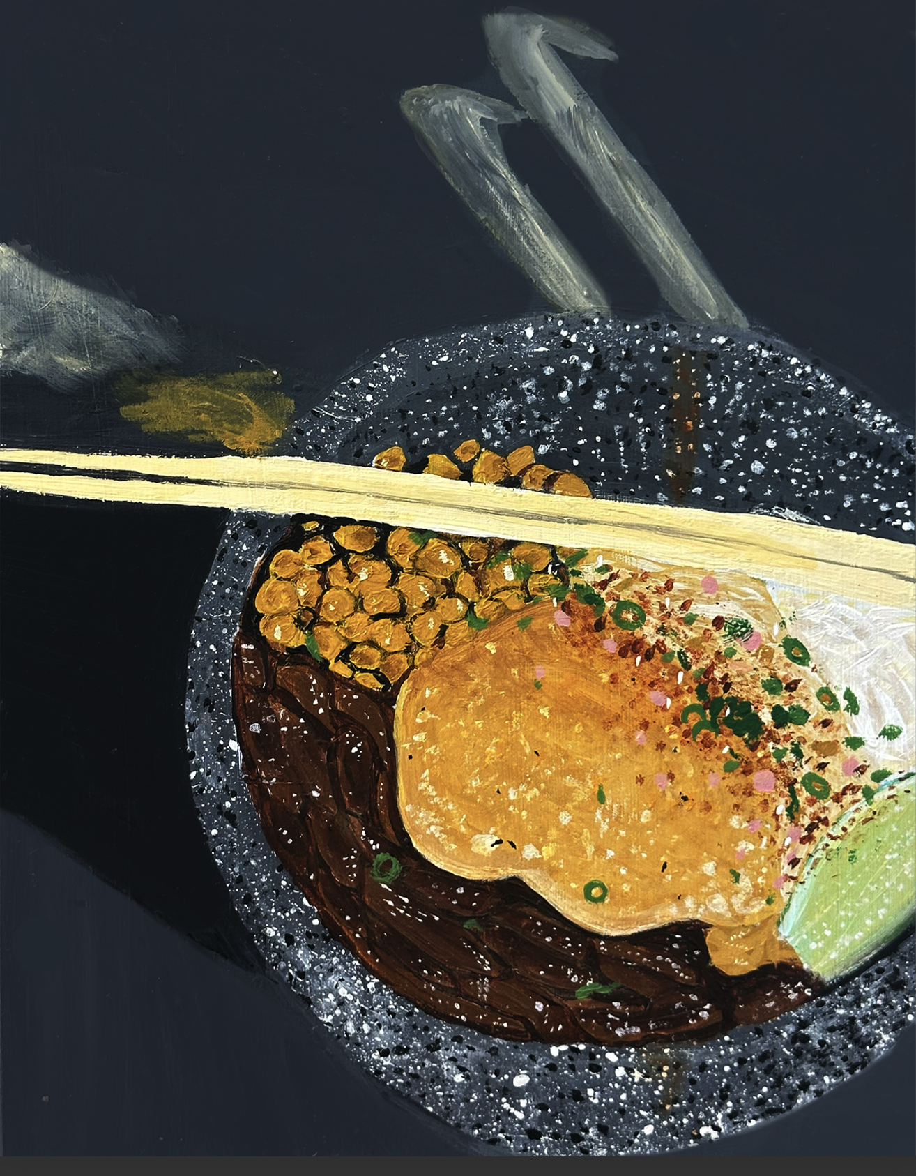 Noodles

(2025)

14.8 × 21 cm

Acrylic on MDF Board