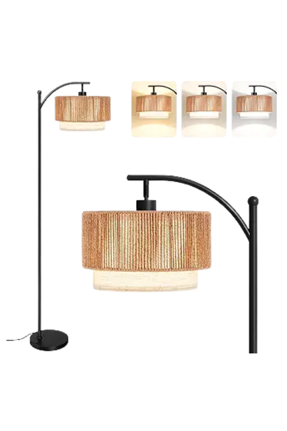 Rattan_Arc_Floor_Lamp_Lighting_Modes
