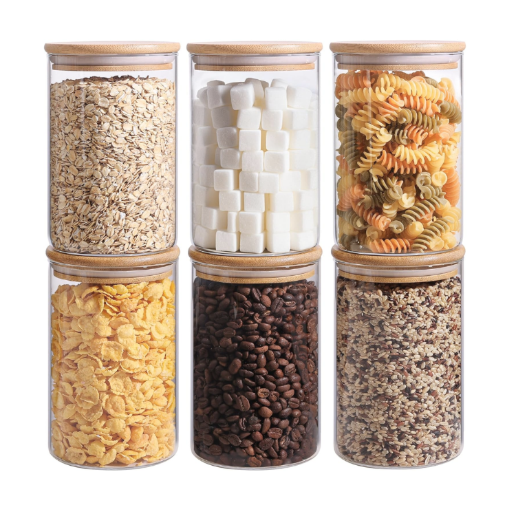 stackable-glass-pantry-storage-jars-with-bamboo-lids-organic-modern-kitchen