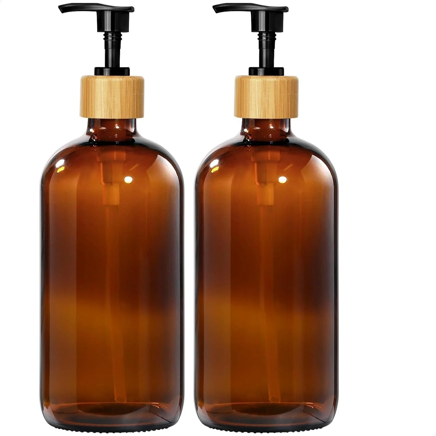 Amber glass dispenser