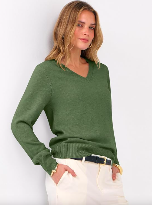 ANRABESS Women’s Fall Long Sleeve V Neck Lightweight Sweaters Top.png