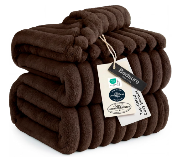 Bedsure Soft Queen Size Blanket for Bed Chocolate Brown 90%22x90%22.png