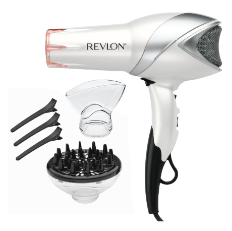 REVLON Infrared Ionic Hair Dryer with Diffuser & Concentrator, White.png
