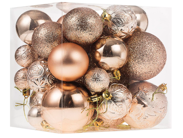 Christmas Ornaments for Xmas Trees,Champagne Shatterproof Christmas Ball Ornaments.png