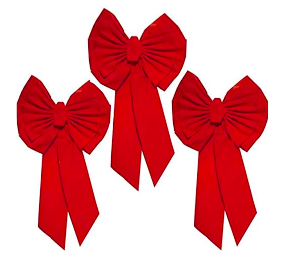 Large Red Christmas Bow.png