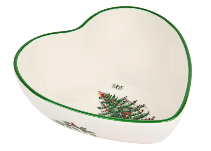 Spode Christmas Tree Heart-Shaped Dip Bowl Festive Holiday Dinnerware.png