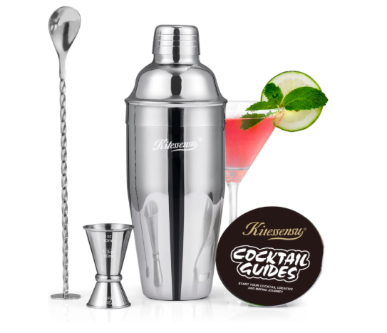 Cocktail Shaker, KITESSENSU 24oz Drink Shaker with Bartender Straine.png