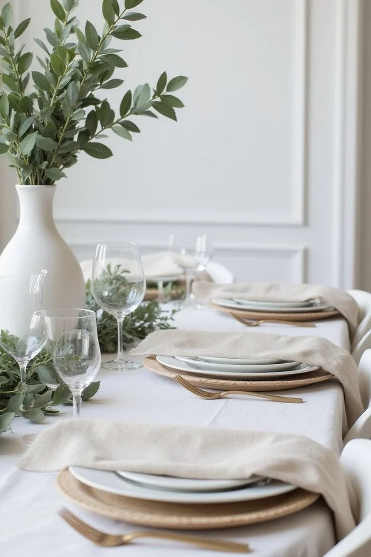 minimalist Table setting