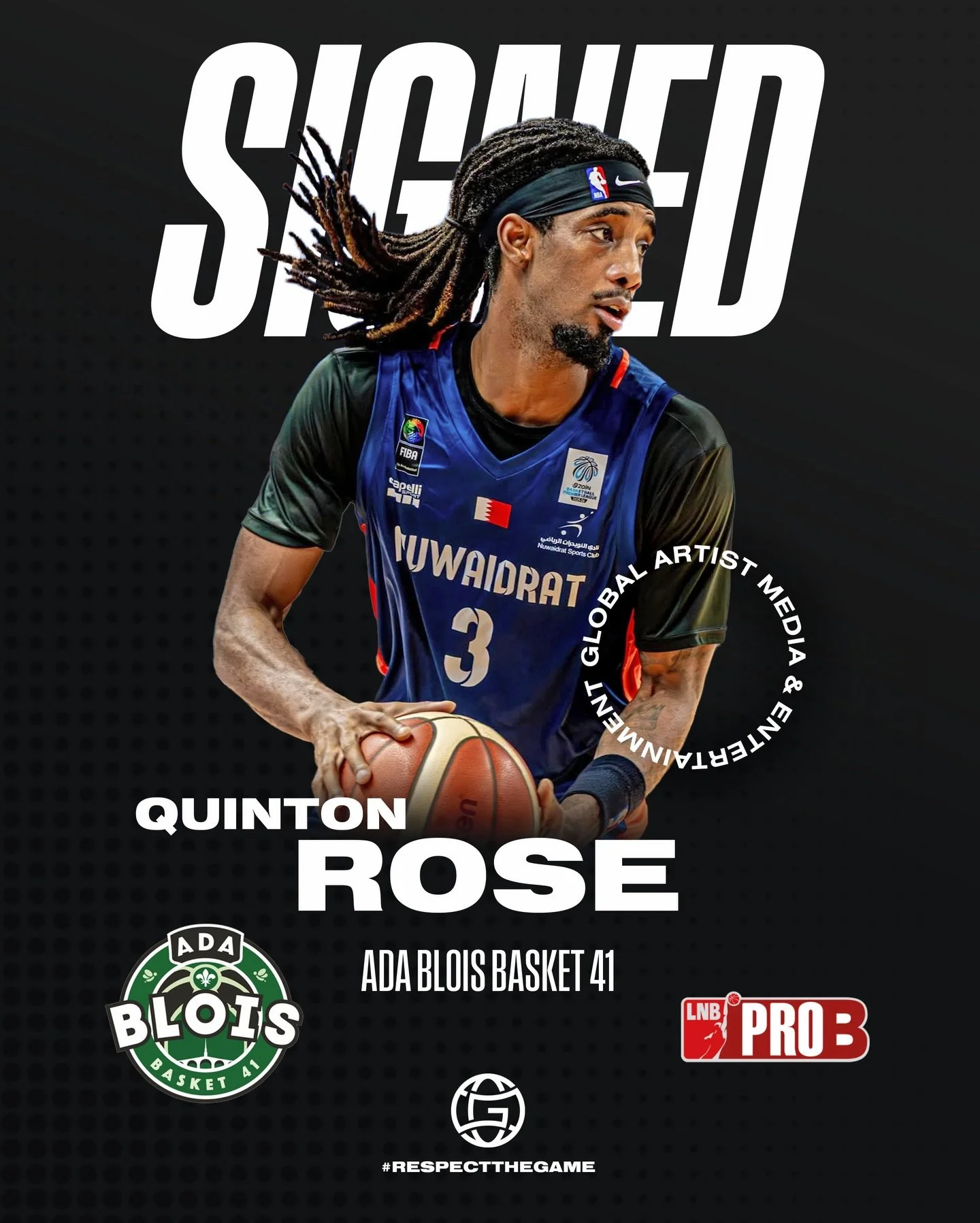 Q will finish the season in 🇫🇷 with @adabloisbasket41 
#RespectTheGAME