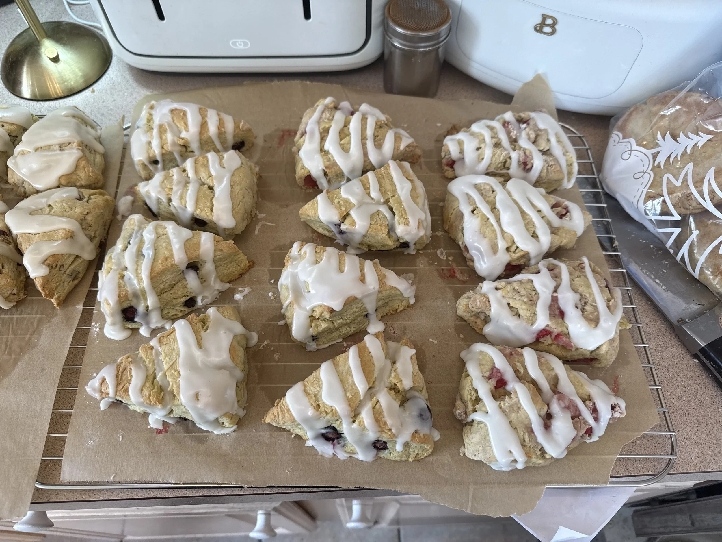 Sourdough Strawberry Lemon Scones - Eight