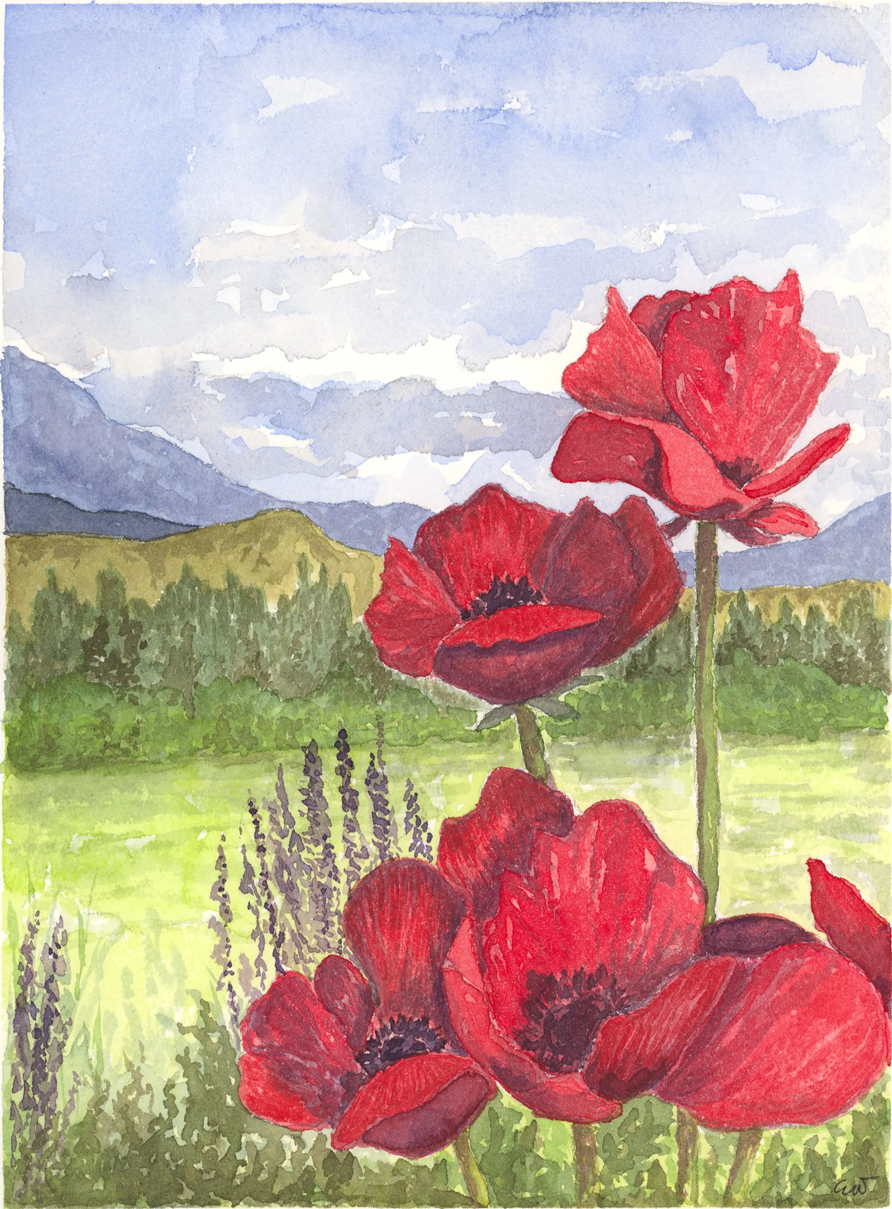 "Garden of a Thousand Flowers"
Watercolor on cold press cotton paper
7x5 in.
SOLD